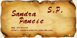 Sandra Pančić vizit kartica
